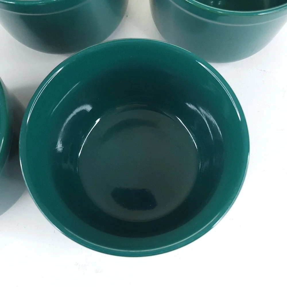 4x Pier 1 Imports Green Glazed Bowls Korea Small Rice or Dessert Replacement